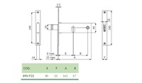 Fechadura OMEC  890/F22